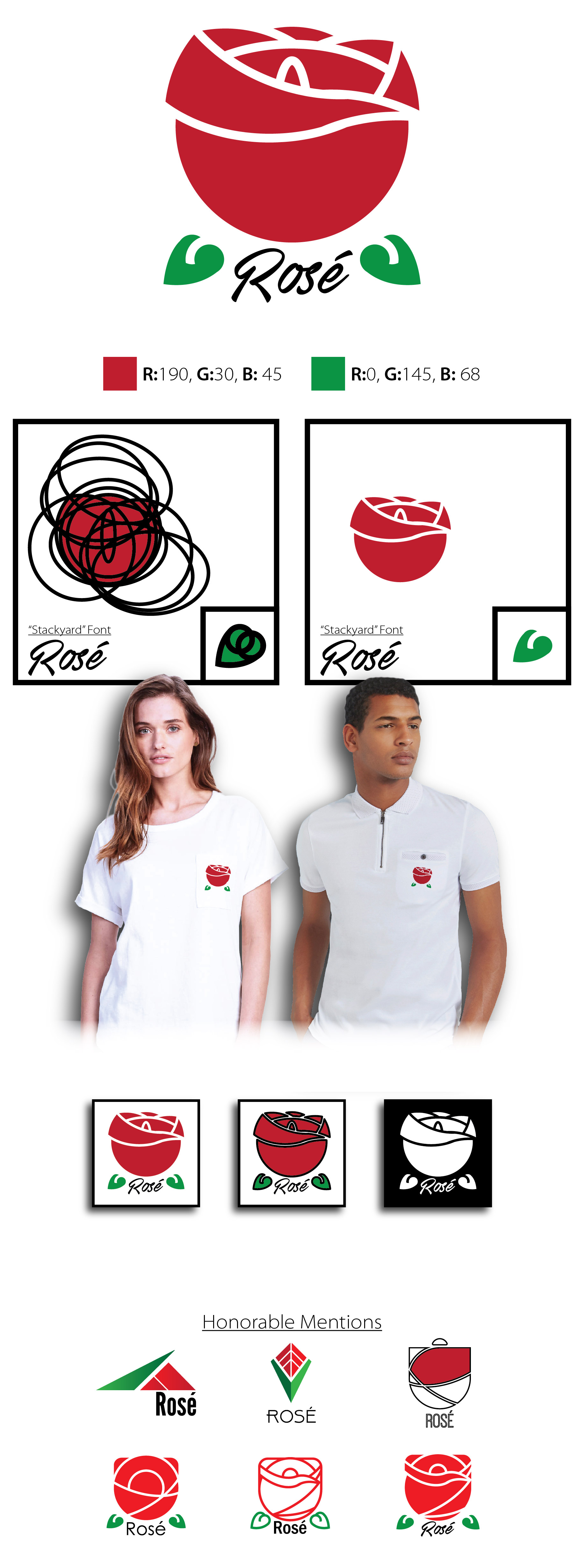 Rosé Clothing Logo – Cosmic Studios